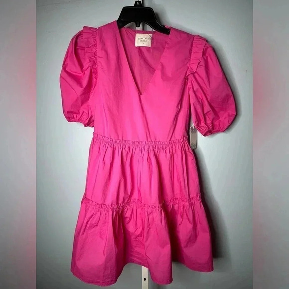 Tuckernuck NWT Hyacinth House Fuchsia Pascale Mini Dress - Size X-small - Picture 4 of 8